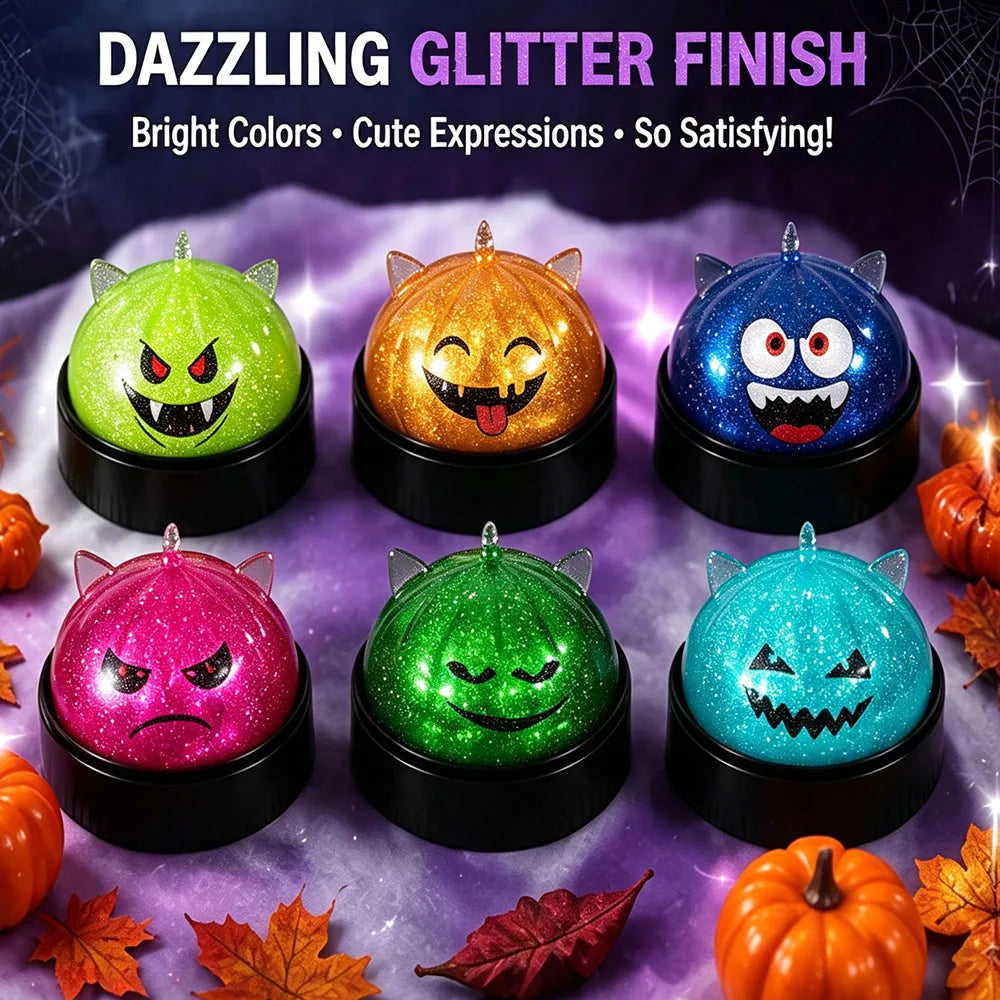 EDC Tactile Gadget Mutant Halloween Unicorn Bao Bun Squishy Fake Food Steamer Heavy Duty Squeeze Gear Desktop Novelty Present