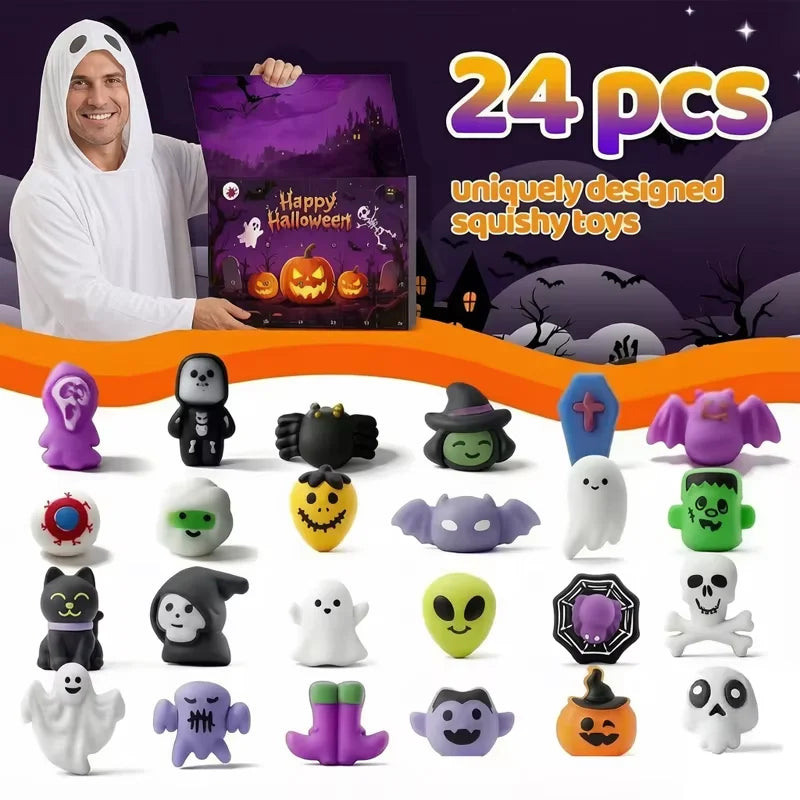 2026 Halloween Advent Calendar Mini Squishy Blind Box