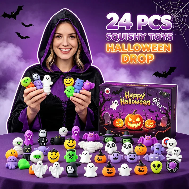 2026 Halloween Advent Calendar Mini Squishy Blind Box
