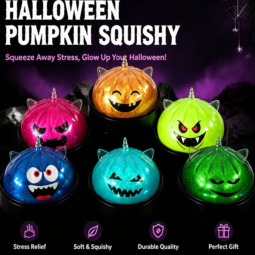 EDC Tactile Gadget Mutant Halloween Unicorn Bao Bun Squishy Fake Food Steamer Heavy Duty Squeeze Gear Desktop Novelty Present