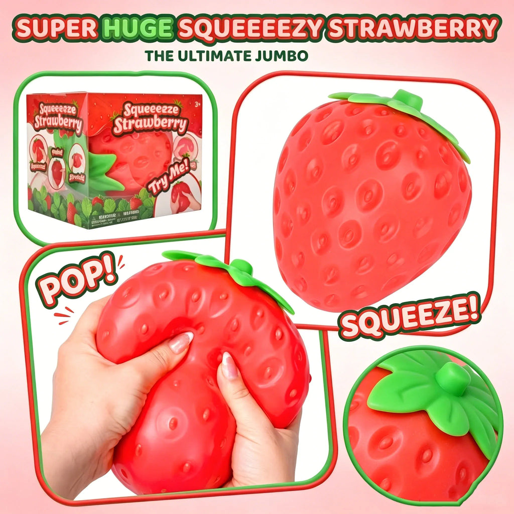 Super Jumbo Strawberry Squishy